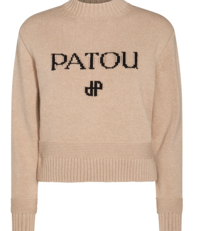 PATOU　ニット  ロゴ 　ウール　カシミア