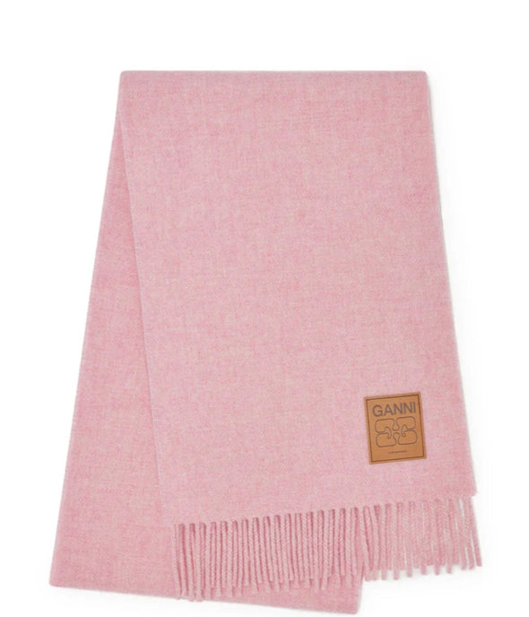 GANNI マフラー ピンク