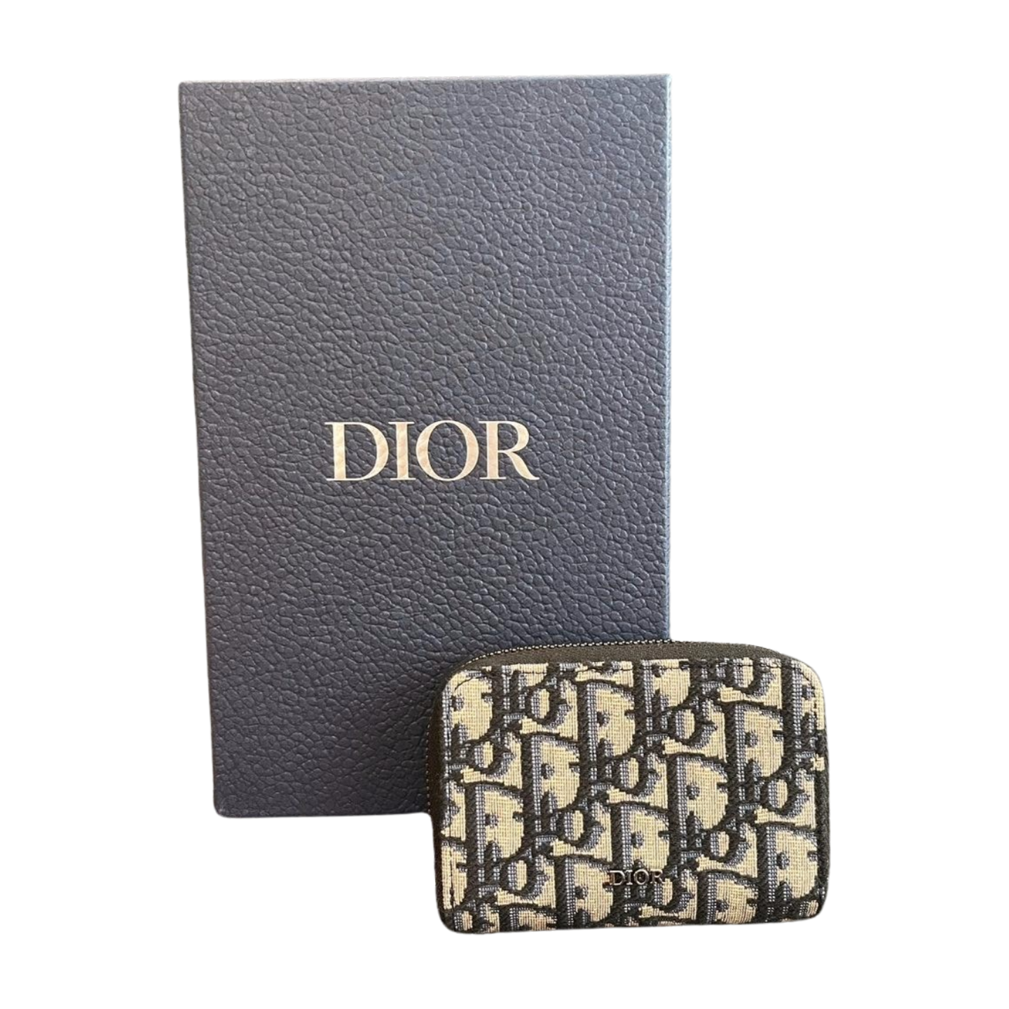 DIOR　カードケース　オブリーク　ミニ財布