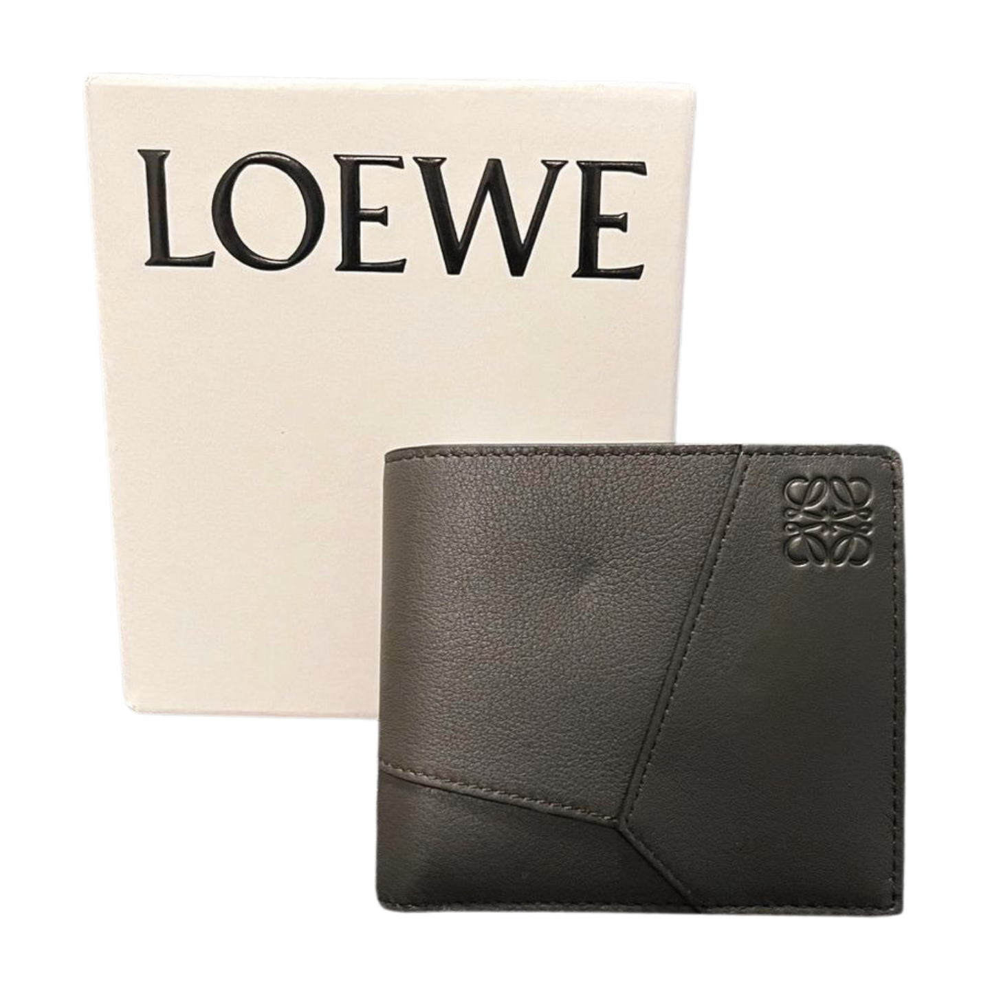 LOEWE パズルバイフォールドウォレットダークグレー LOEWE パズルバイフォールドウォレットダークグレー
