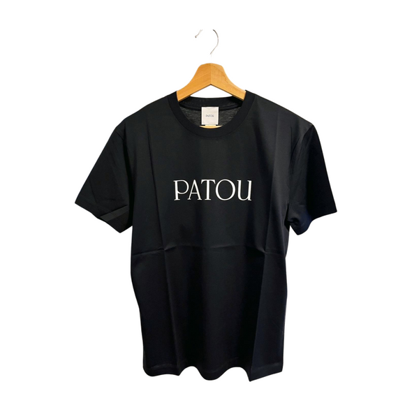 PATOU　フロントロゴ Tシャツ ブラック