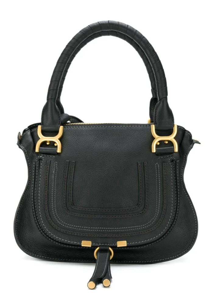 ★Chloe★マルシートートバッグ Chloé リネン製Woodyスモールトートバッグ の白色