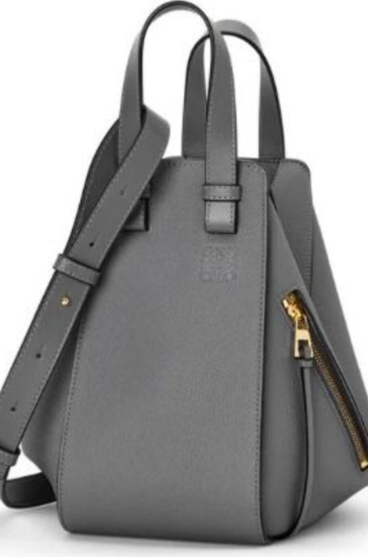 LOEWE　スモール ハンモック バッグ グレー (ソフトグレインカーフスキン)